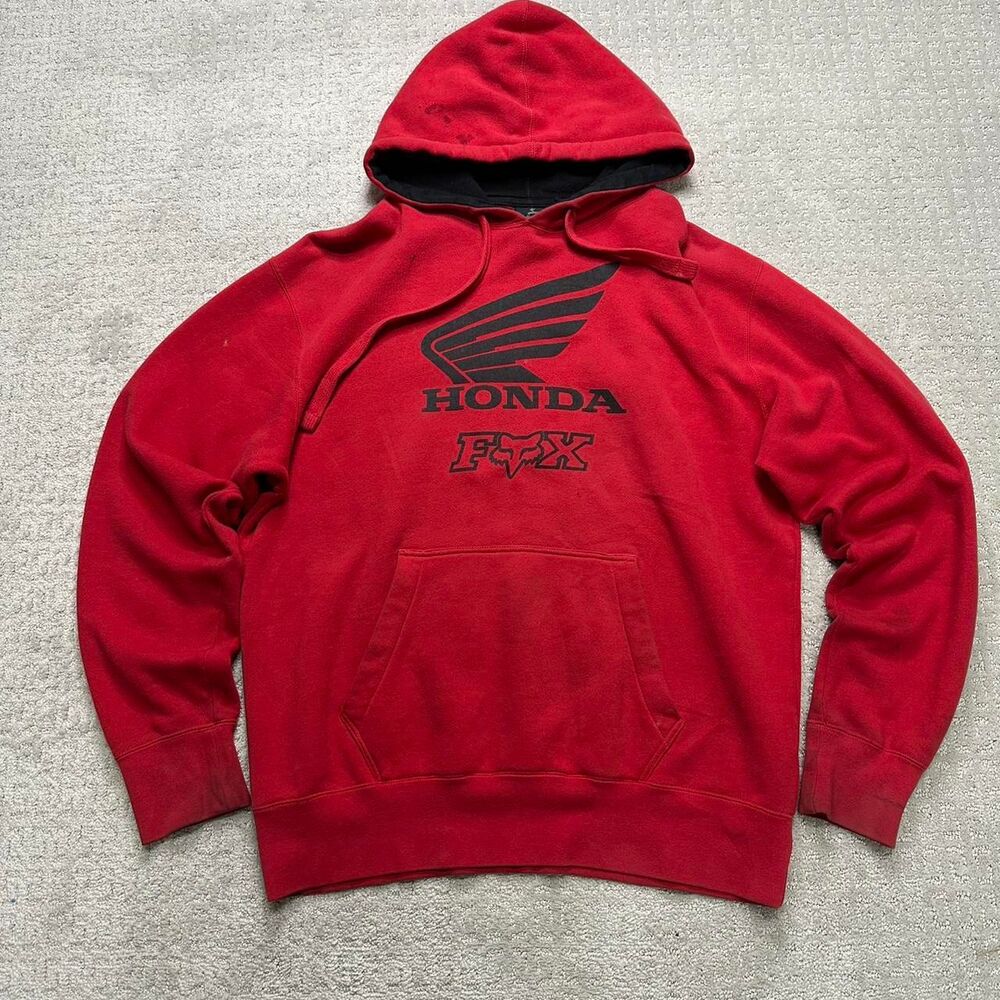 Fox-racing Men's Red Hoodie